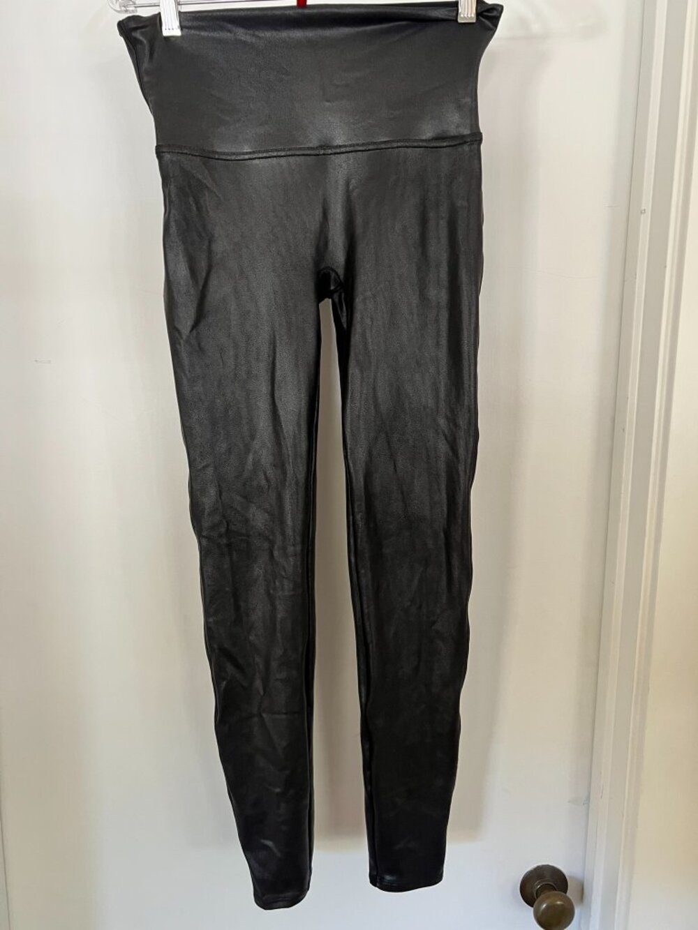 SPANX Faux Leather Leggings — Size L